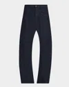 Nili Lotan Shon Cropped Jeans In Purple