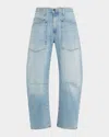 Nili Lotan Shon Cropped Jeans In Summer Wash