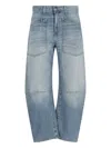Nili Lotan 'shon' Curved Jeans In Blue