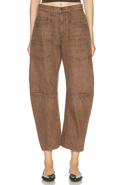 Nili Lotan Shon Curved Leg In Brown