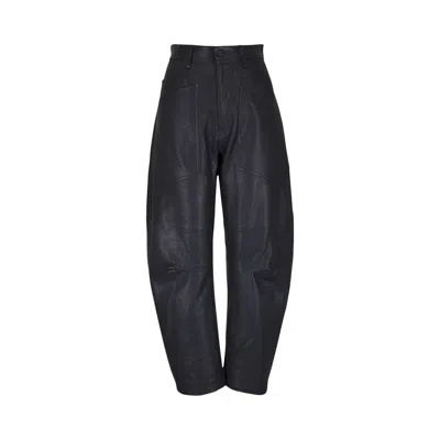 Pre-owned Nili Lotan Shon Leather Pant 'black' | Women's Size 2