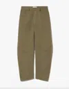 Nili Lotan Shon Linen Pant In Green