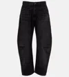 Nili Lotan Shon Mid-rise Barrel-leg Jeans