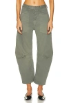 Nili Lotan Shon Cotton-blend Twill Tapered Pants In Admiral Green