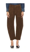 Nili Lotan Shon Cotton-blend Corduroy Tapered Pants In Brown