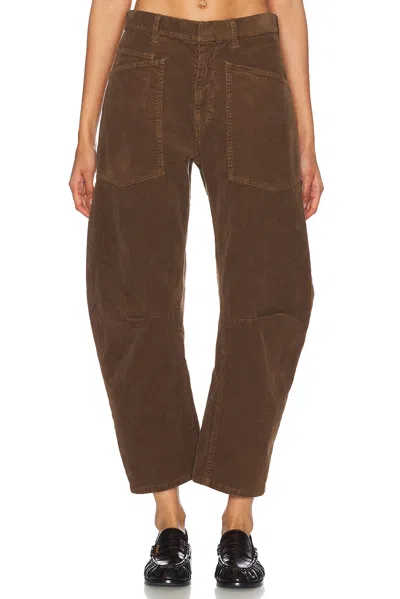 Nili Lotan Shon Cotton-blend Corduroy Tapered Pants In Burgundy