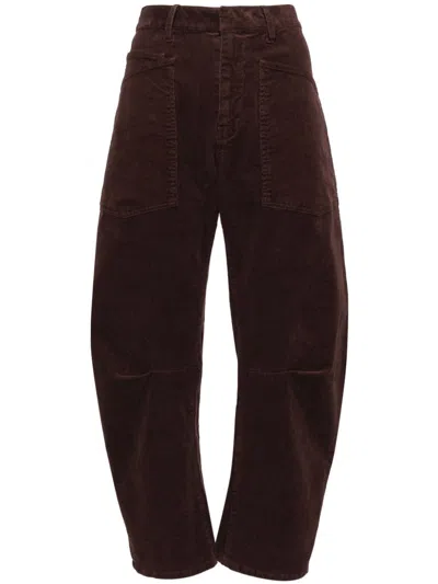 Nili Lotan Shon Pant In Dark Brown