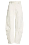Nili Lotan Shon Stretch Cotton Pants In White