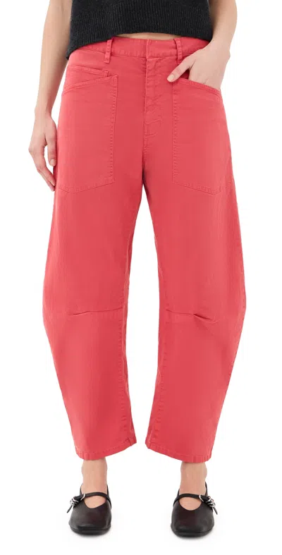 Nili Lotan Shon Twill Pants Vintage Washed/faded Red