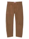 Shop Nili Lotan Shon Utility-pocket Trousers In Brown