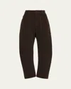 Nili Lotan Shon Wide-leg Pants In Brown