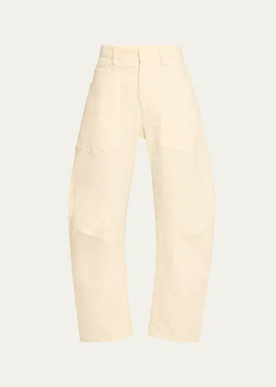 Nili Lotan Shon Wide-leg Pants In Stone