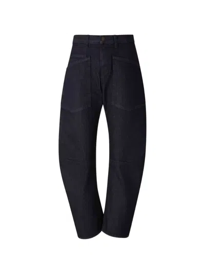 Nili Lotan Shon Wide-leg Jeans In Black