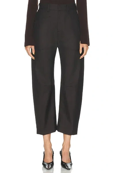 Nili Lotan Shon Wool Pant In Black
