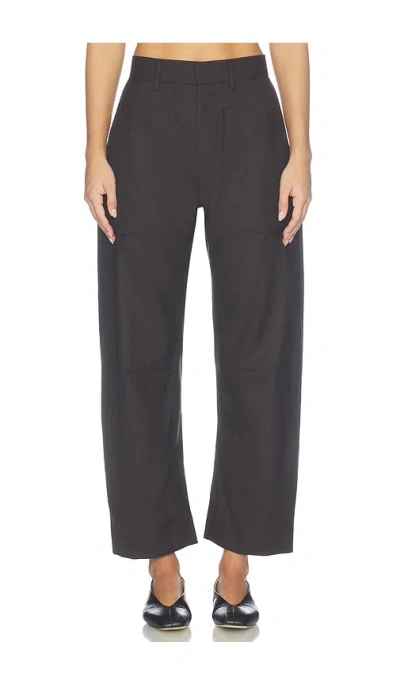 Nili Lotan Shon Wool Pant In Animal Print