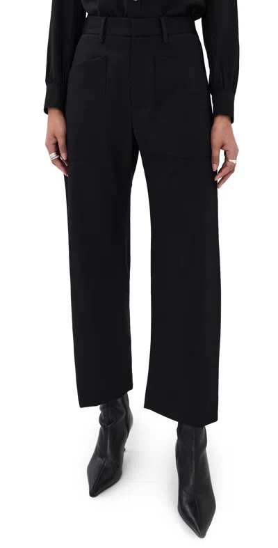 Nili Lotan Shon Wool Pants Black