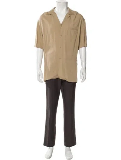 Pre-owned Nili Lotan Short Sleeve Shirt In Neutral