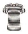 Nili Lotan Mariela Striped Cotton Jersey T-shirt In White