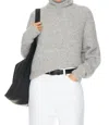 Nili Lotan Sierra Sweater In Light Grey Melange In Grey