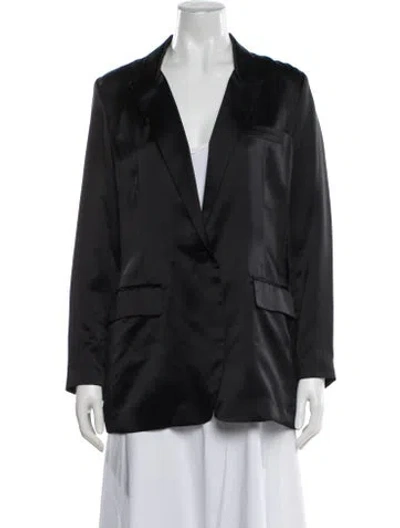 Pre-owned Nili Lotan Silk Blazer In Blue