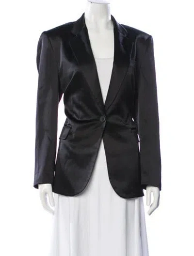 Pre-owned Nili Lotan Silk Blazer In Gray