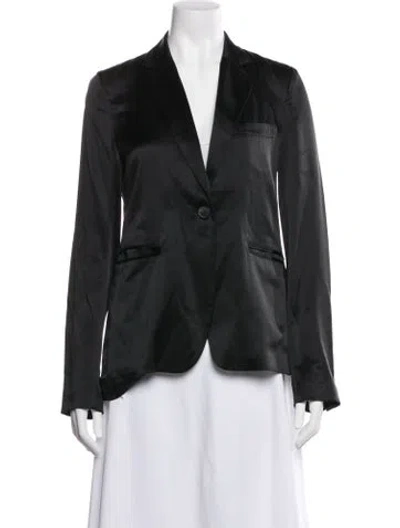 Pre-owned Nili Lotan Silk Blazer In Green