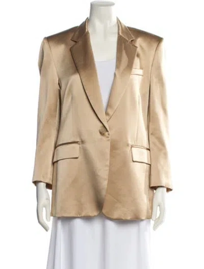 Pre-owned Nili Lotan Silk Blazer In Neutral