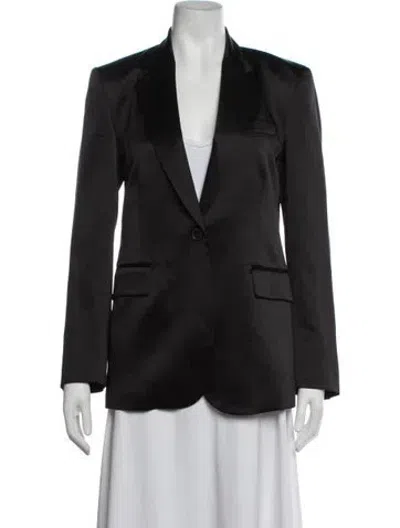 Pre-owned Nili Lotan Silk Blazer W/ Tags In Black