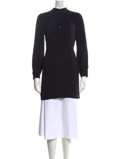 Pre-owned Nili Lotan Silk Long Sleeve Tunic In Black