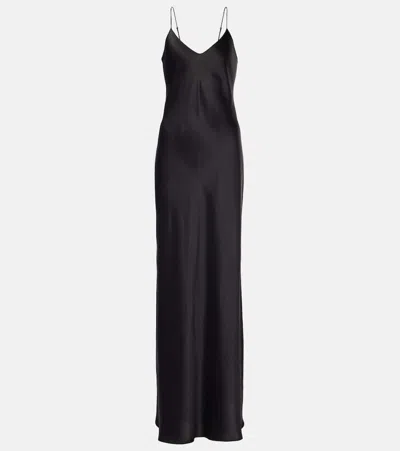 Nili Lotan Silk Maxi Dress In Black