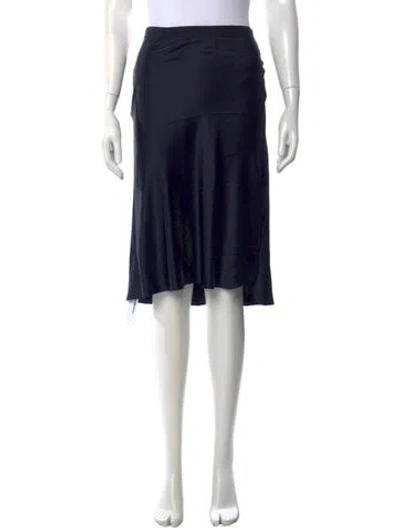 Pre-owned Nili Lotan Silk Midi Length Skirt