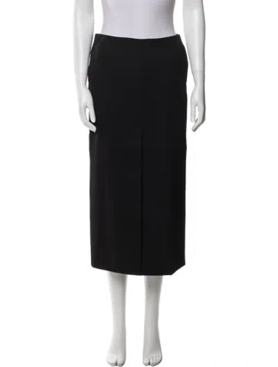 Pre-owned Nili Lotan Silk Midi Length Skirt In Multi