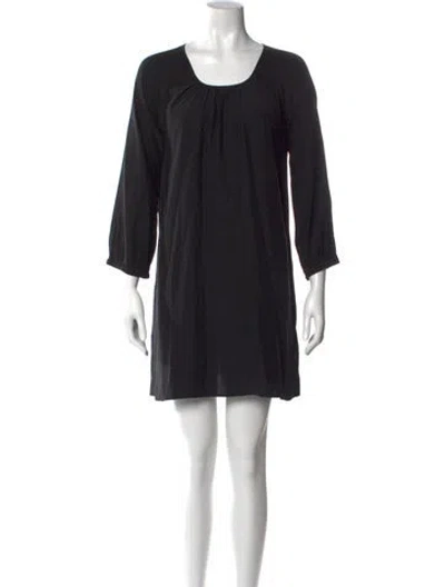 Pre-owned Nili Lotan Silk Mini Dress In Black