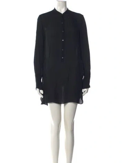 Pre-owned Nili Lotan Silk Mini Dress In Blue