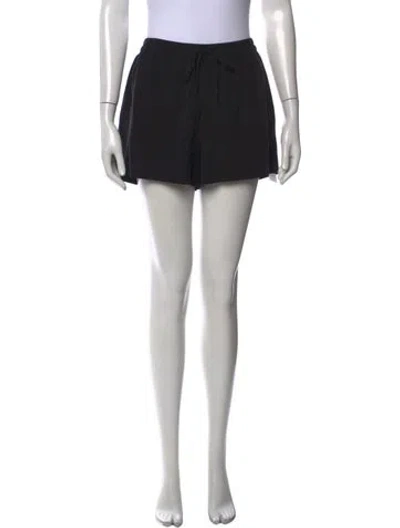 Pre-owned Nili Lotan Silk Mini Shorts In Black