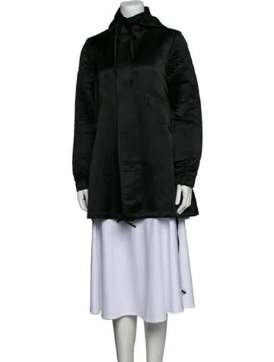 Pre-owned Nili Lotan Silk Parka In Green