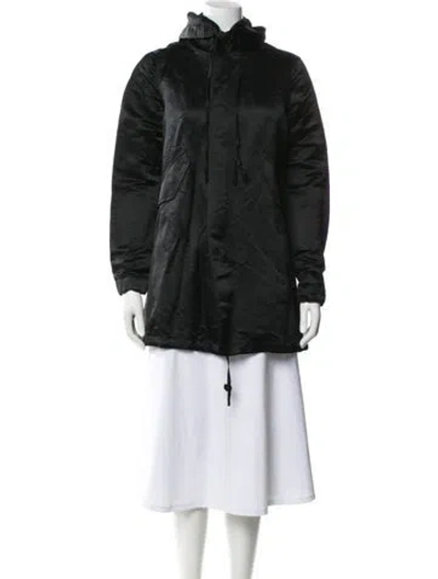 Pre-owned Nili Lotan Silk Parka In Green