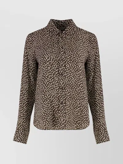Nili Lotan Silk Shirt With Printed All-over Pattern