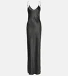 Nili Lotan Cami Gown In Bottle Green