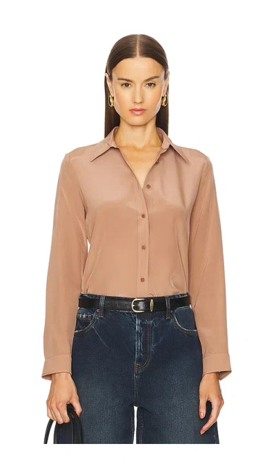 Nili Lotan Simone Shirt In Grey