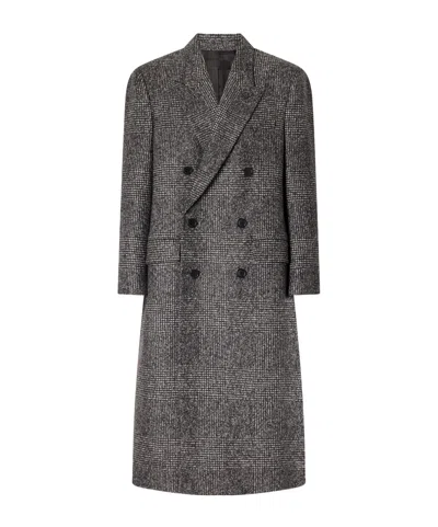 Nili Lotan Simple Long Coat In Gray