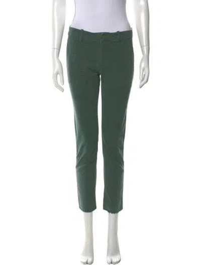 Pre-owned Nili Lotan Skinny Leg Pants In Green