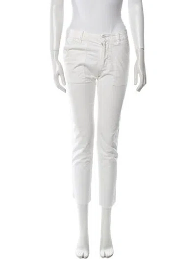 Pre-owned Nili Lotan Skinny Leg Pants In White