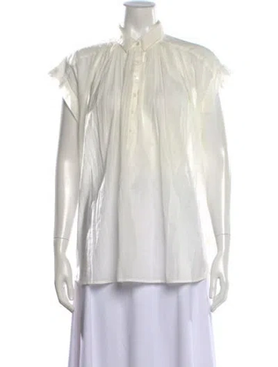 Pre-owned Nili Lotan Sleeveless Blouse In Neutral