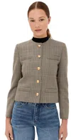 NILI LOTAN SLOANE JACKET HUNTER CHECK