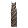 Nili Lotan Snake Print Maxi Dress In Animal Print Silk In Multi