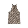 Nili Lotan Snake-pattern Halter-neck Top In Multi
