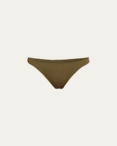 Nili Lotan Solid Bikini Bottoms In Animal Print