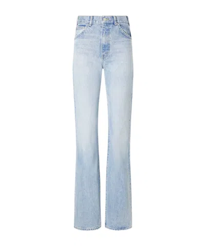 Nili Lotan Joan High-rise Straight-leg Jeans In Blue
