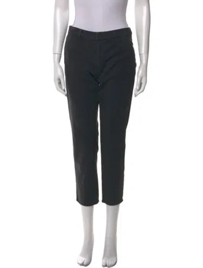 Pre-owned Nili Lotan Straight Leg Pants In Black
